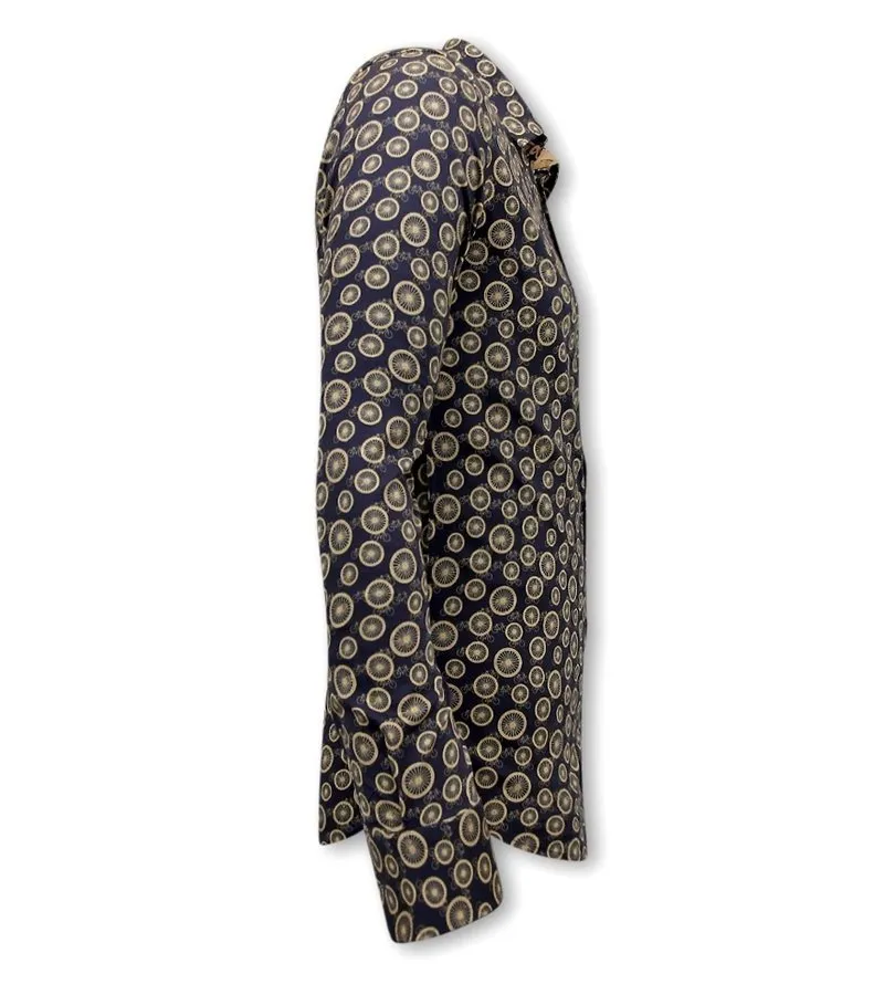 CAMISAS ESTAMPADAS PARA HOMBRE  3094  MARRóN