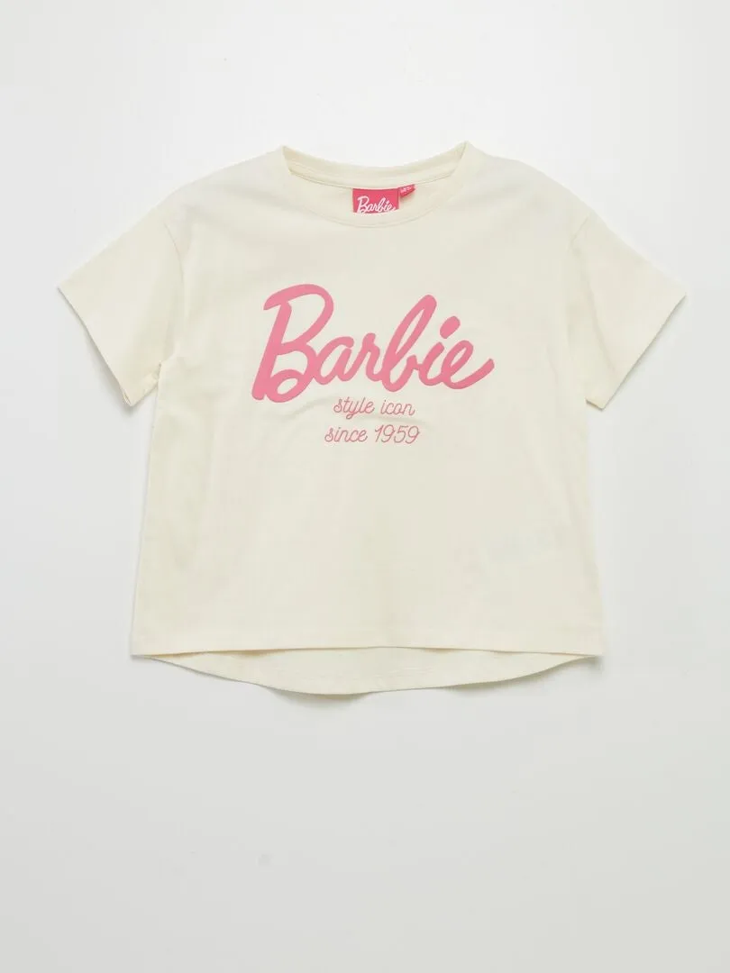 CAMISETA ANCHA 'BARBIE'  BLANCO