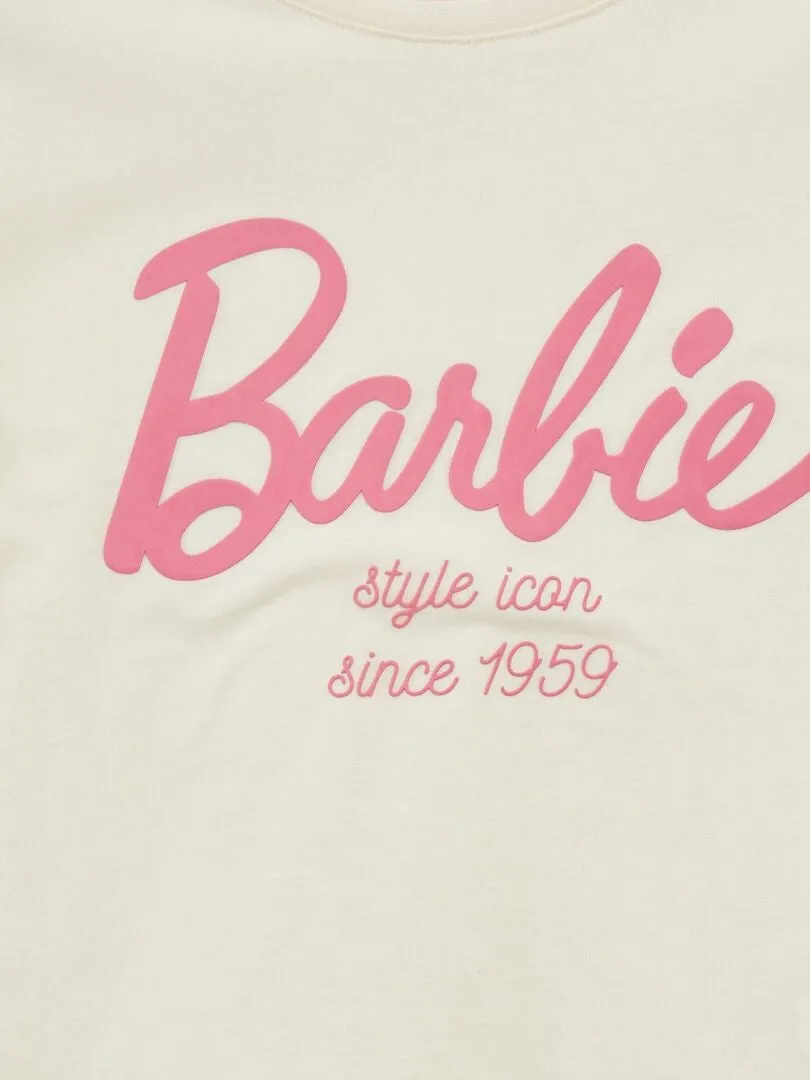CAMISETA ANCHA 'BARBIE'  BLANCO