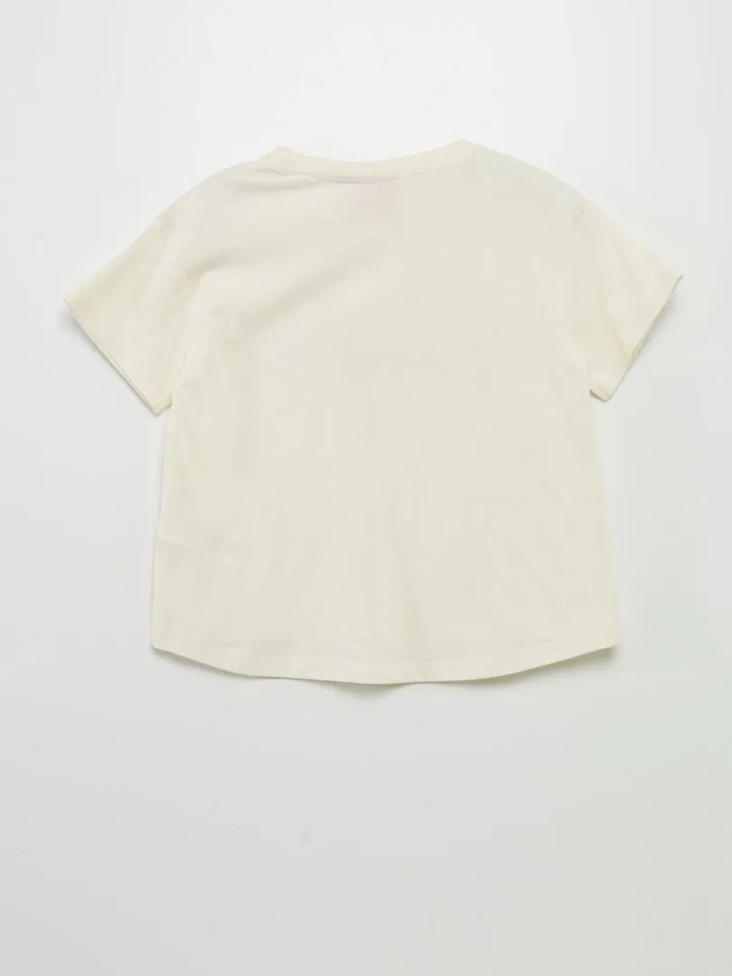 CAMISETA ANCHA 'BARBIE'  BLANCO