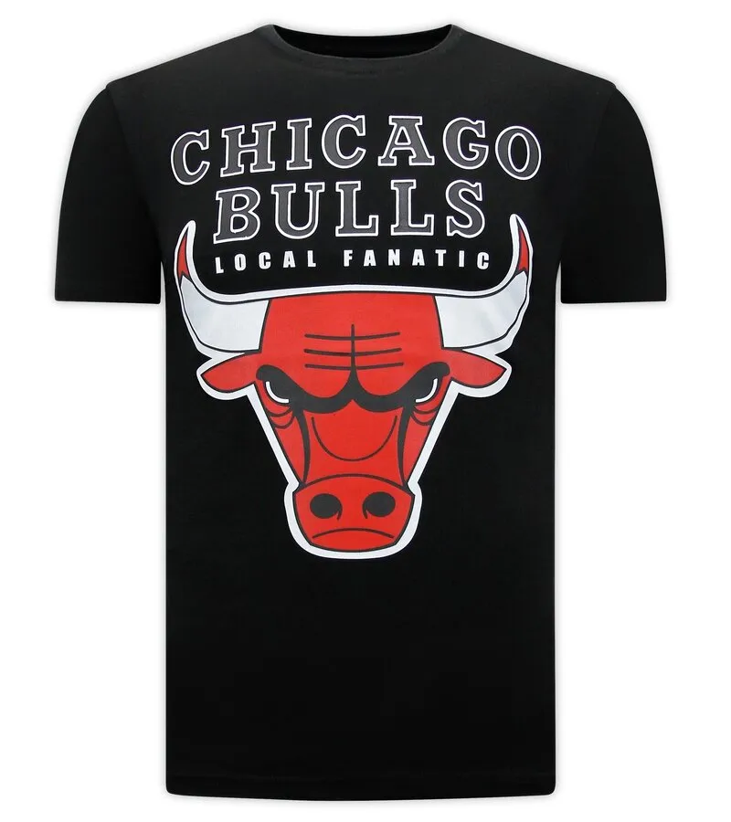 CAMISETA BULLS CLASSIC DESIGN HOMBRE  NEGRO