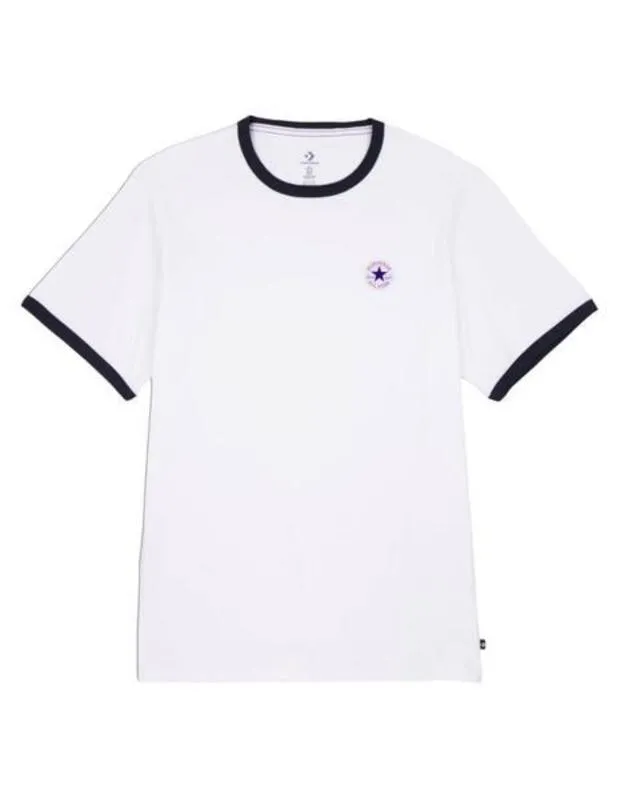 Camiseta Converse Ringer Tee en blanco