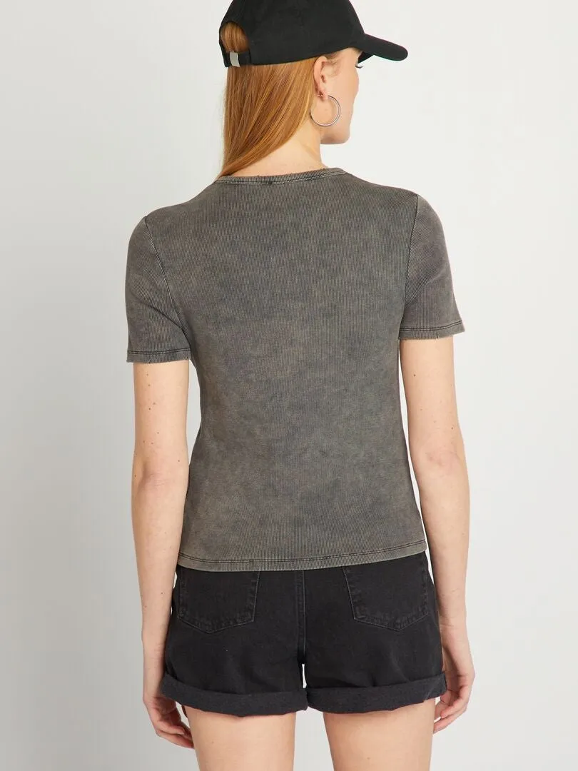 CAMISETA DE CANALé  NEGRO