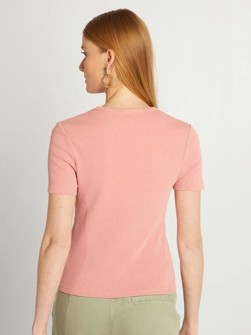 CAMISETA DE CANALé  ROSA