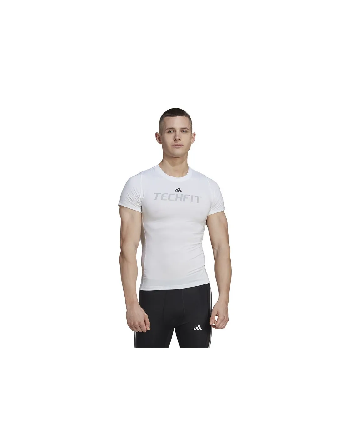 Camiseta de fitness adidas Techfit Graphic Hombre WH