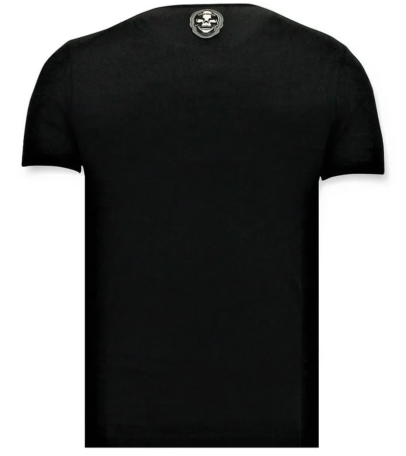 CAMISETA DE HOMBRE  NASA AMERICAN  NEGRO