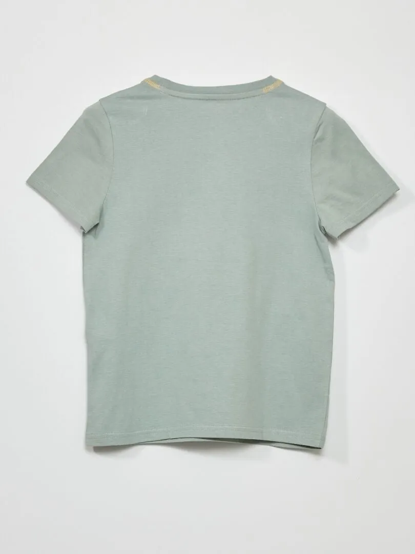 CAMISETA DE MANGA CORTA  AZUL