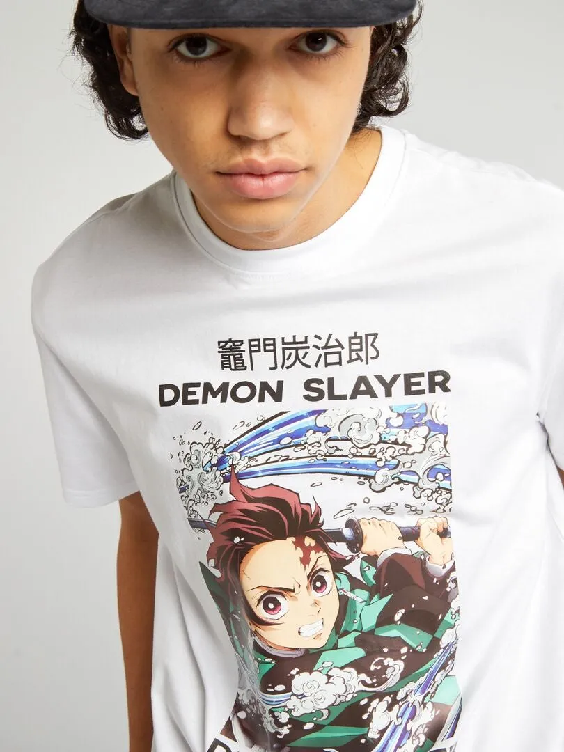 CAMISETA DE PUNTO CON CUELLO REDONDO 'NARUTO'  BLANCO