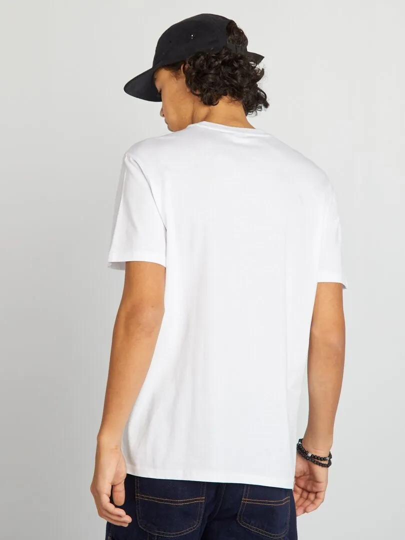 CAMISETA DE PUNTO CON CUELLO REDONDO 'NARUTO'  BLANCO