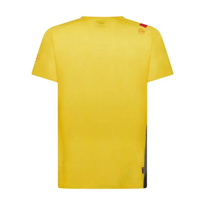 Camiseta de trail running La Sportiva Stream (Amarillo/Carbono)