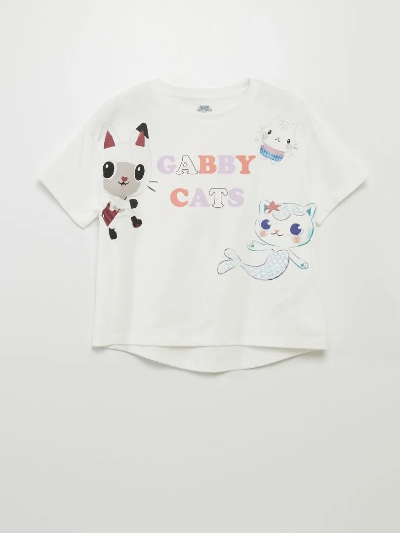 CAMISETA EVASé 'LA CASA DE MUñECAS DE GABBY'  BEIGE