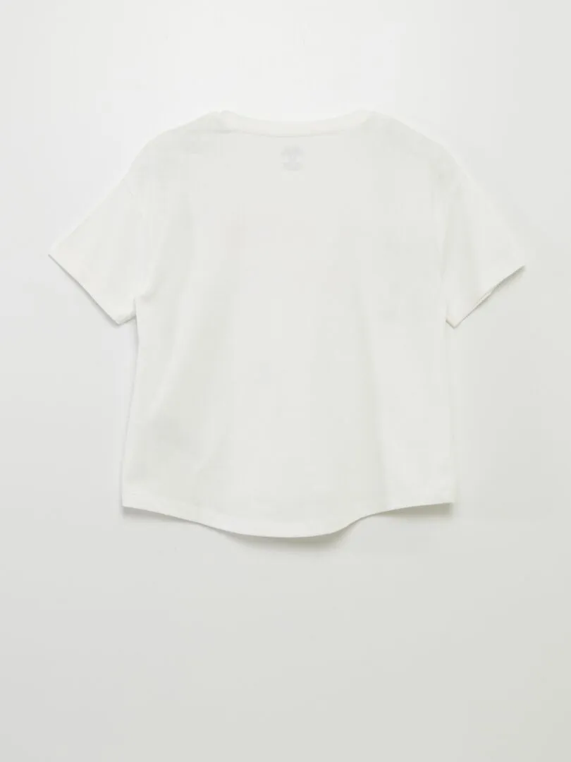 CAMISETA EVASé 'LA CASA DE MUñECAS DE GABBY'  BEIGE