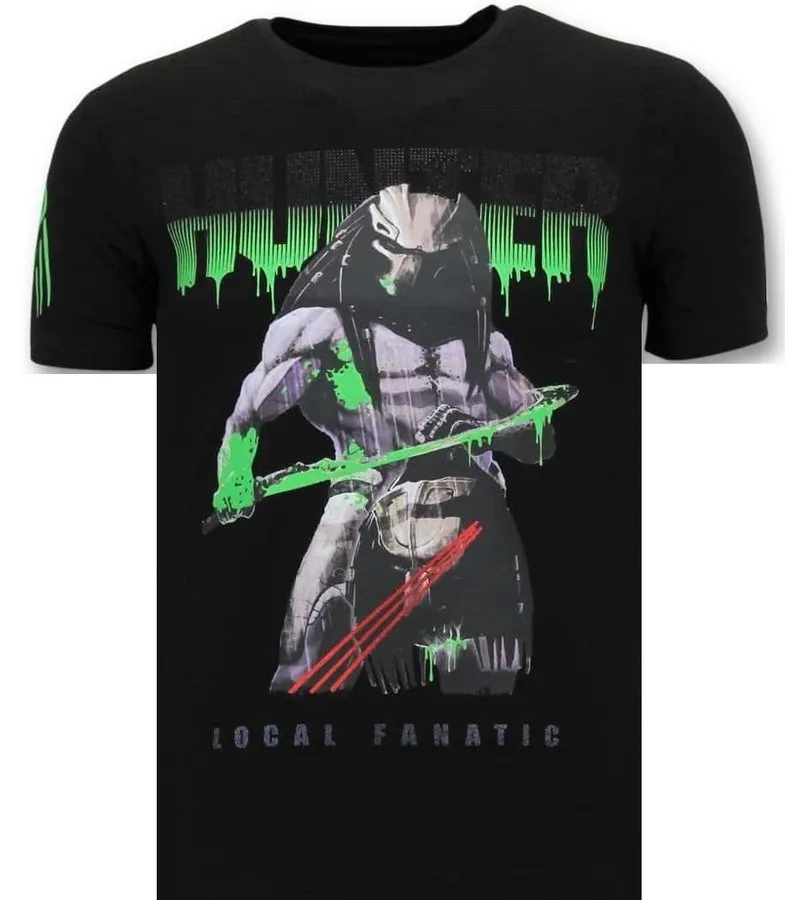 CAMISETA EXCLUSIVA HOMBRE  PREDATOR HUNTER  NEGRO