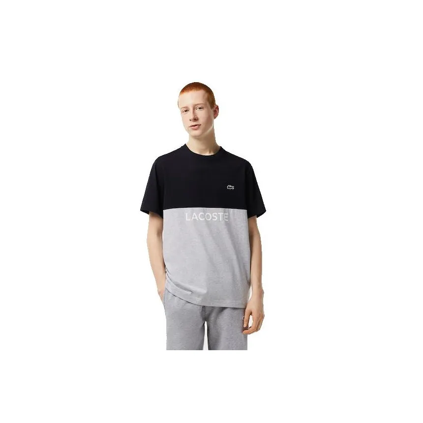 Camiseta Lacoste Color Block Para Hombre
