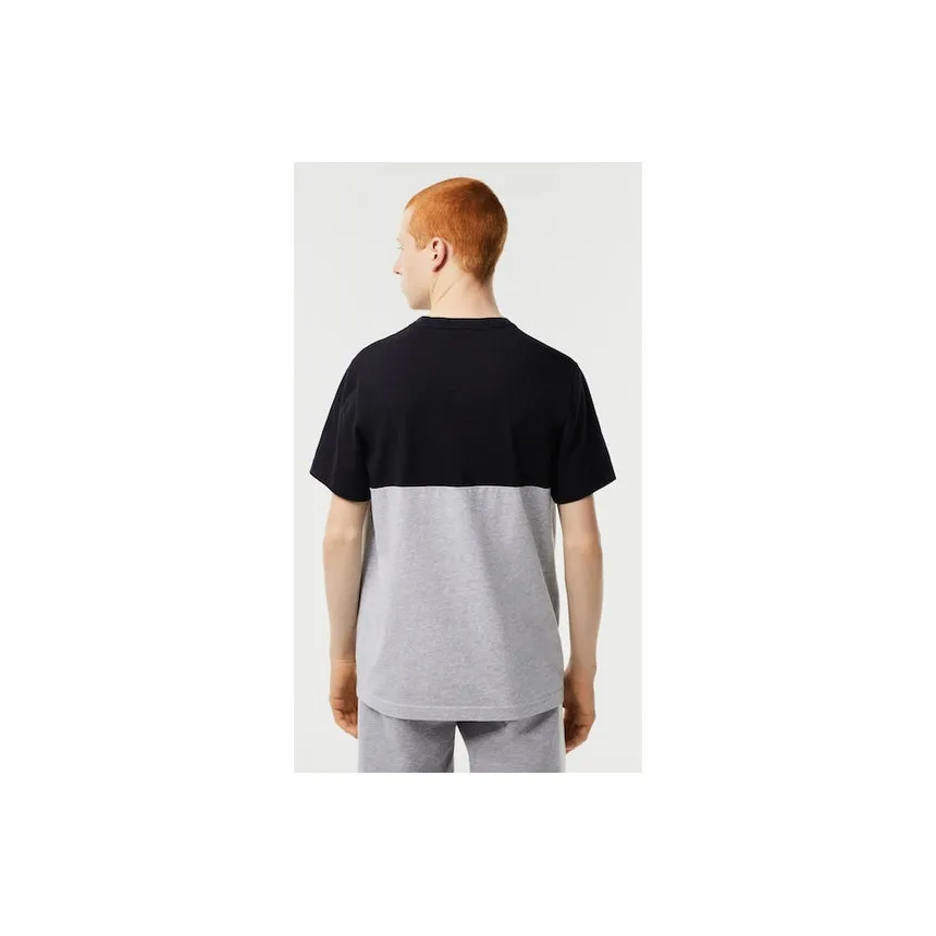Camiseta Lacoste Color Block Para Hombre