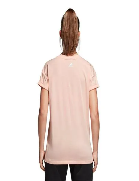 Camiseta Mujer Adidas Ess Lo Sli Rosa