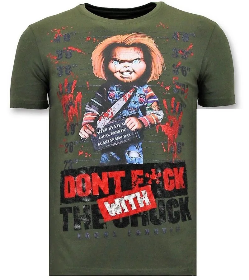 CAMISETA PARA HOMBRE   CHUCKY IMPRINT  VERDE