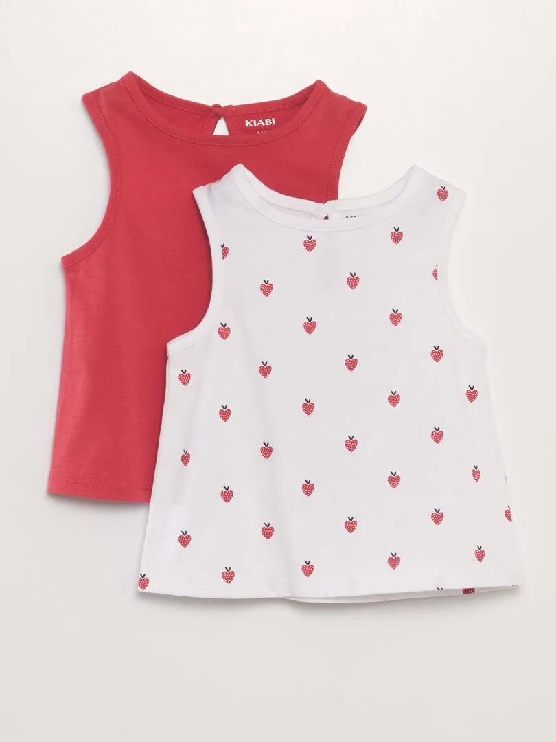 CAMISETA SIN MANGAS  BLANCO