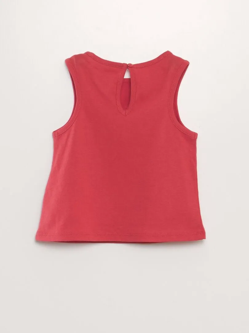 CAMISETA SIN MANGAS  BLANCO