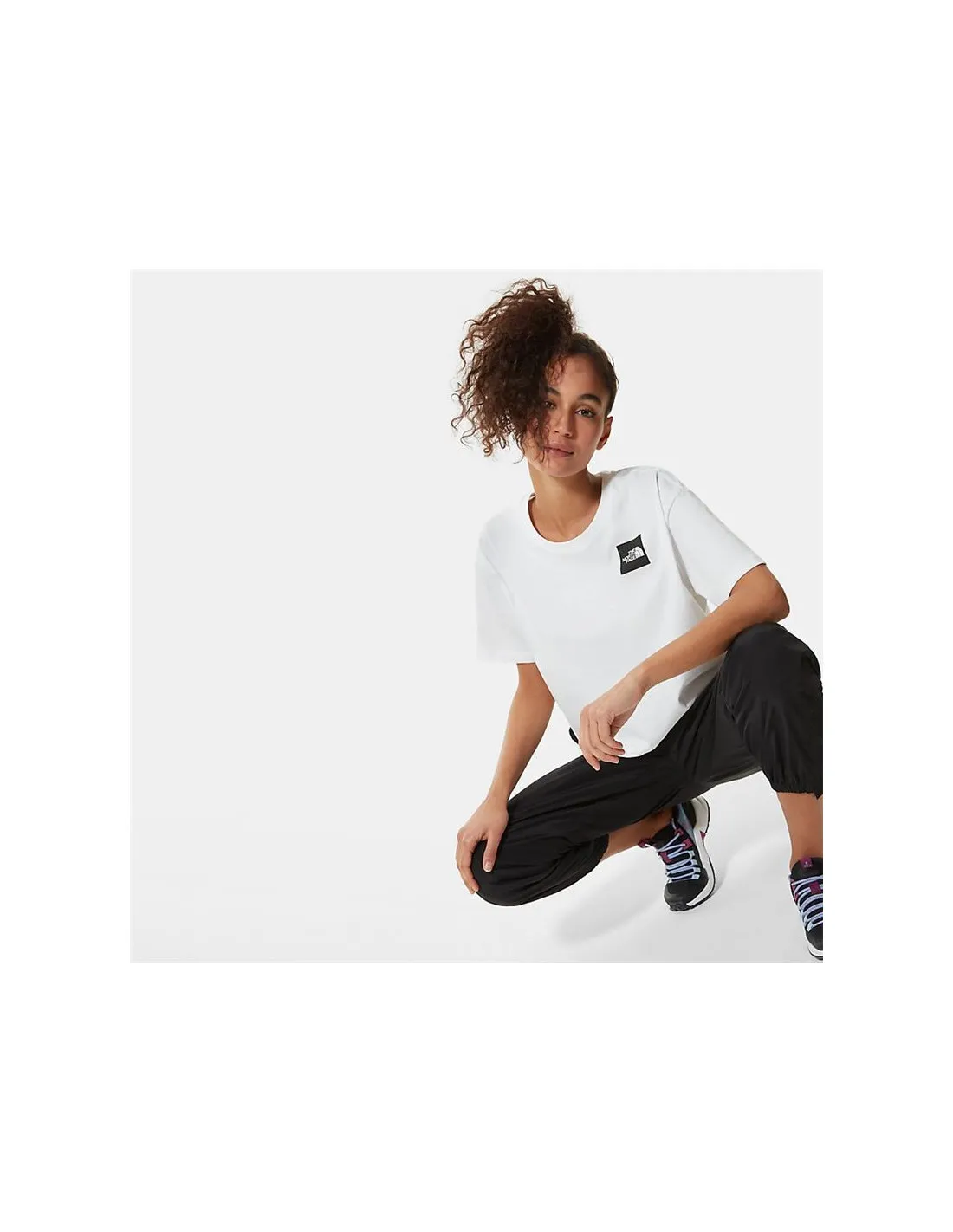 Camiseta The North Face Cropped Fine Mujer Negro