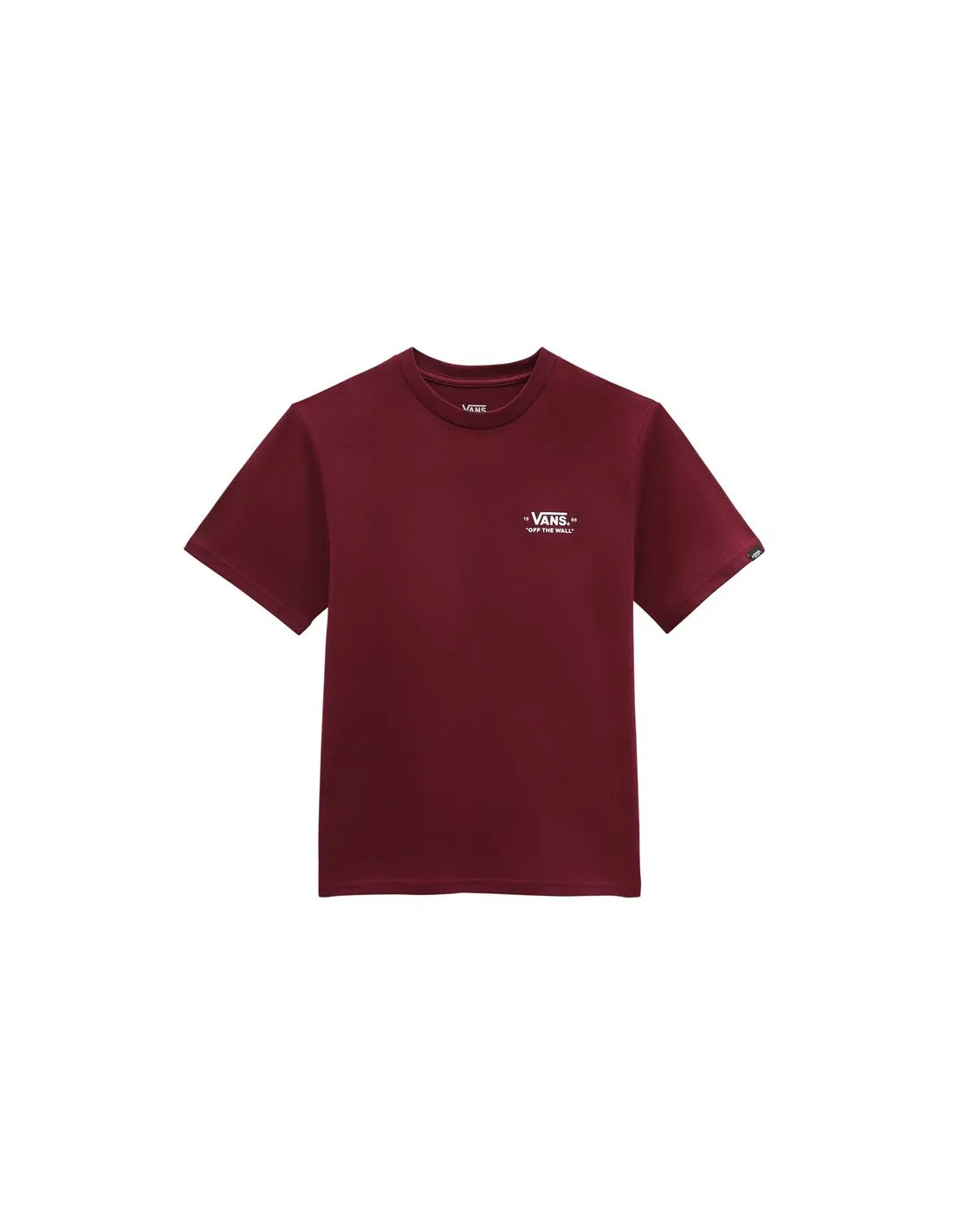 Camiseta Vans Essential Burgundy Niño