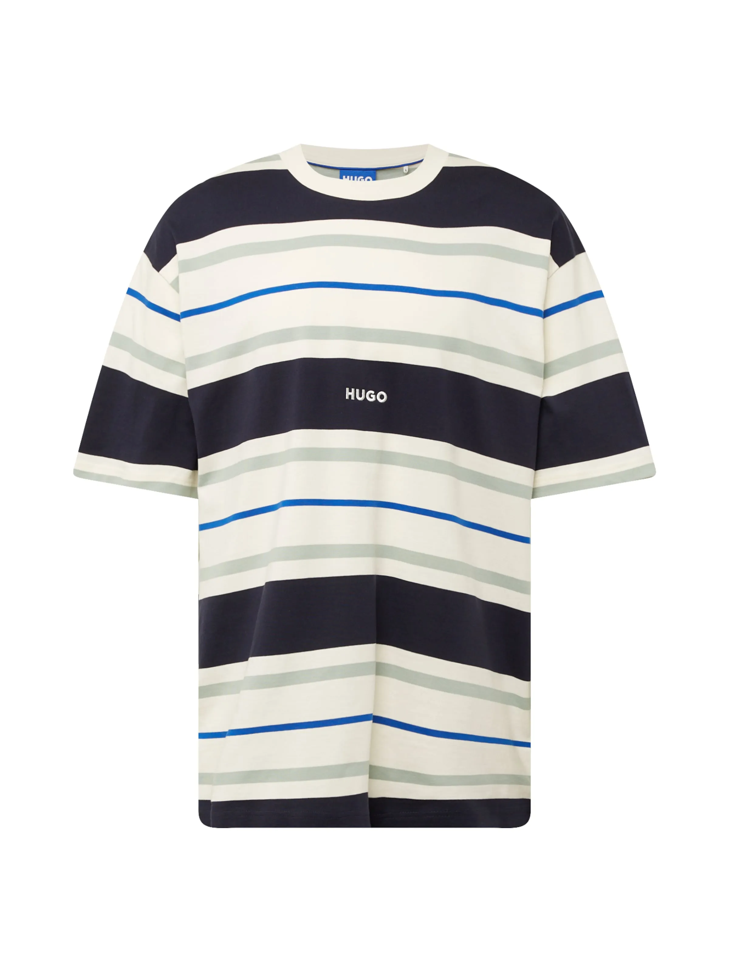 Camiseta 'Nariles' HUGO en Azul, Marino, Blanco