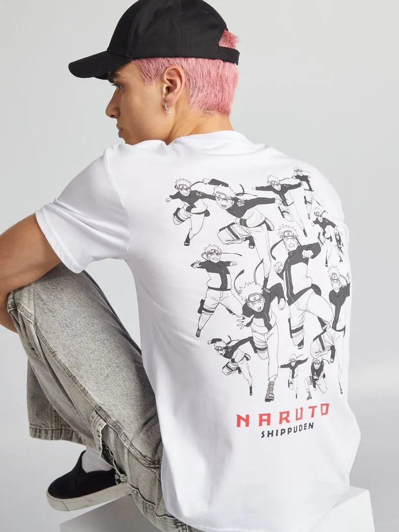 CAMISETA 'NARUTO'  BLANCO