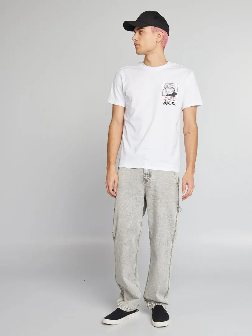 CAMISETA 'NARUTO'  BLANCO
