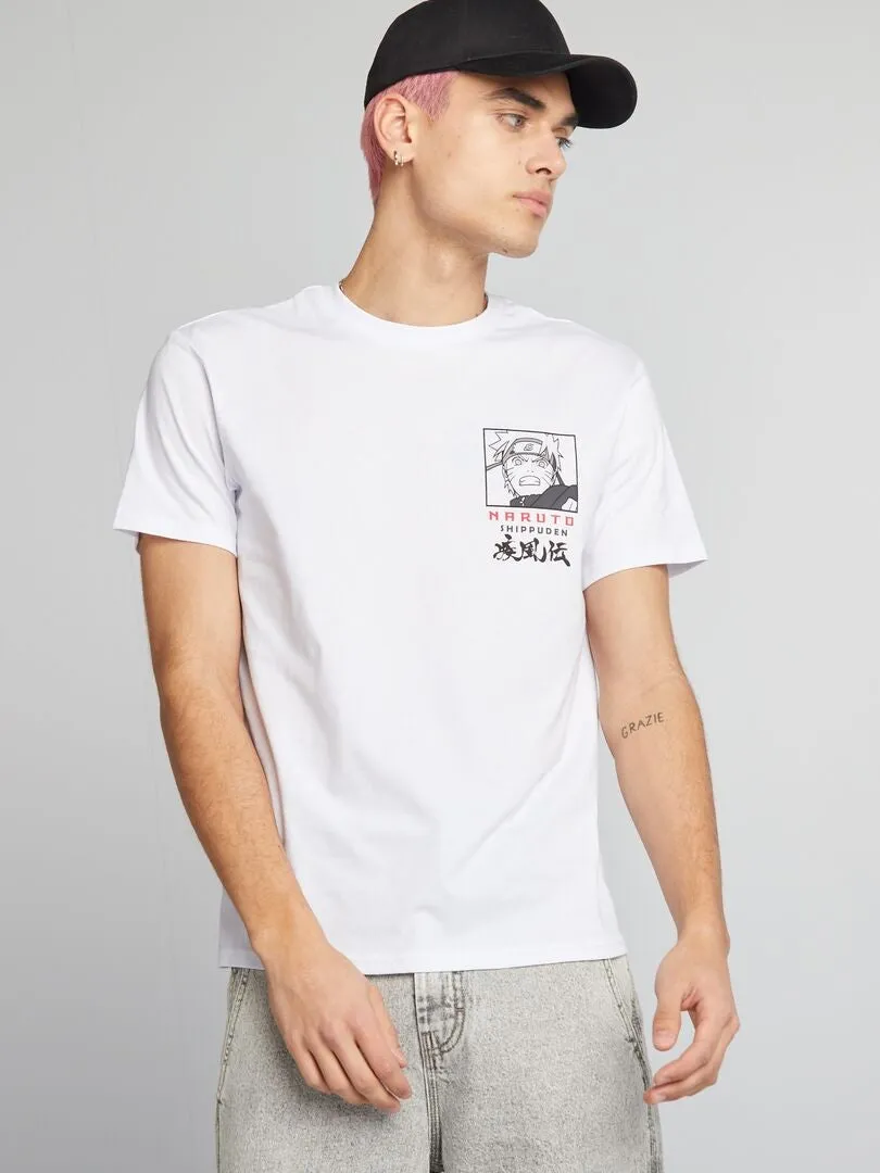 CAMISETA 'NARUTO'  BLANCO