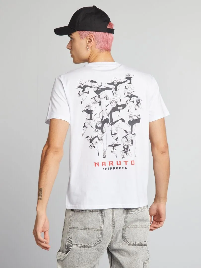 CAMISETA 'NARUTO'  BLANCO