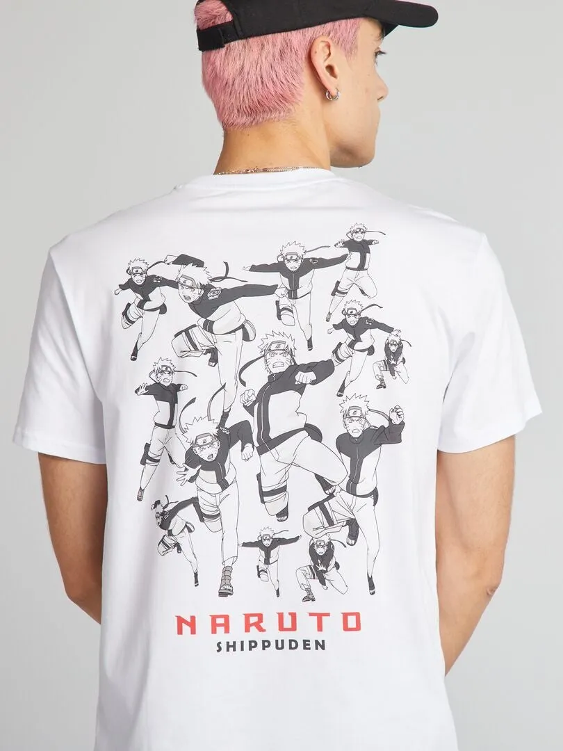 CAMISETA 'NARUTO'  BLANCO