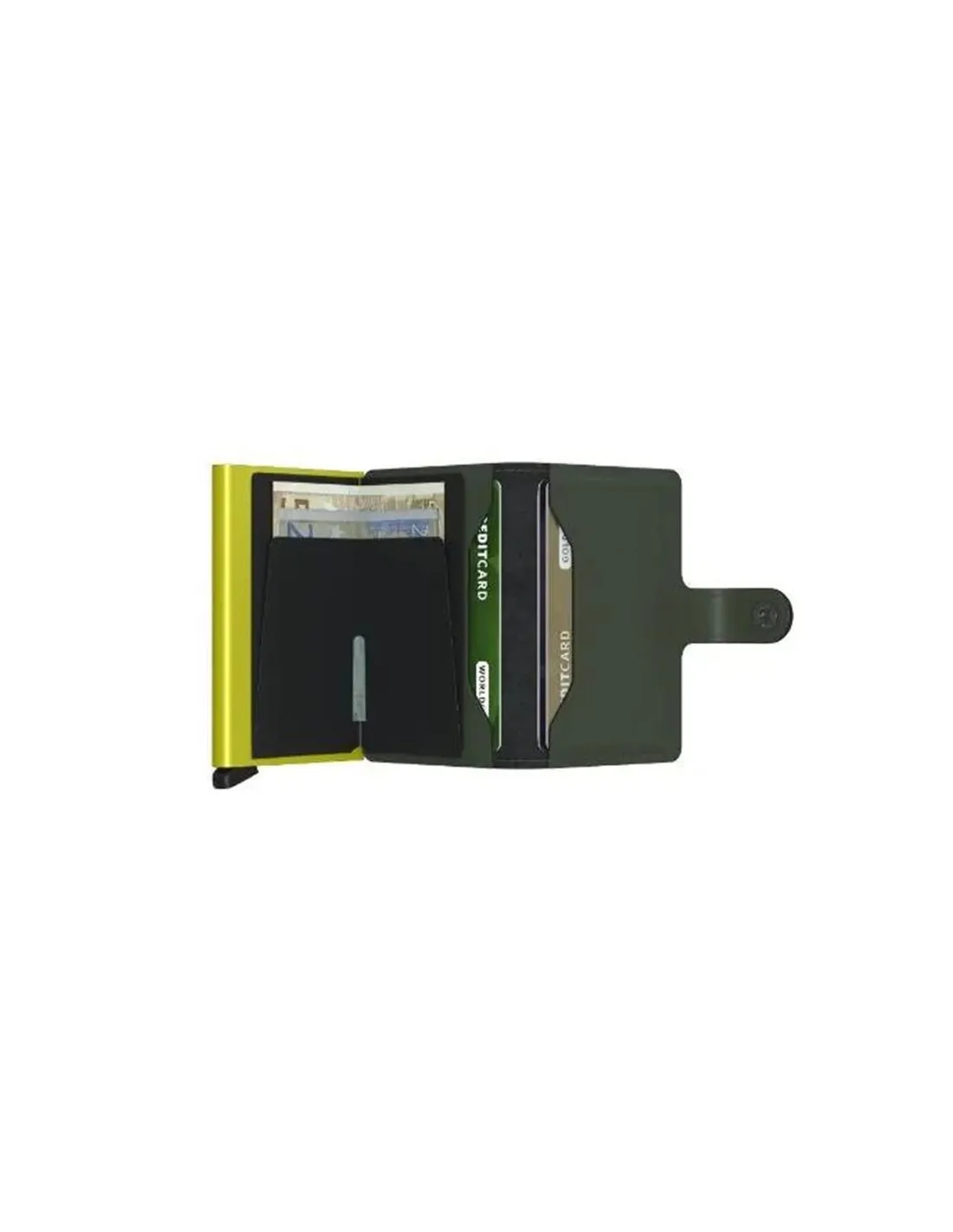 Cartera Secrid Miniwallet Matte Green & Lime