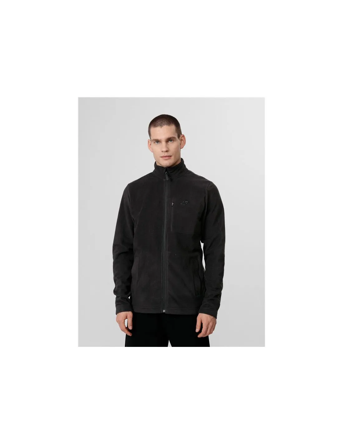 Chaqueta 4F Fleece gris Hombre