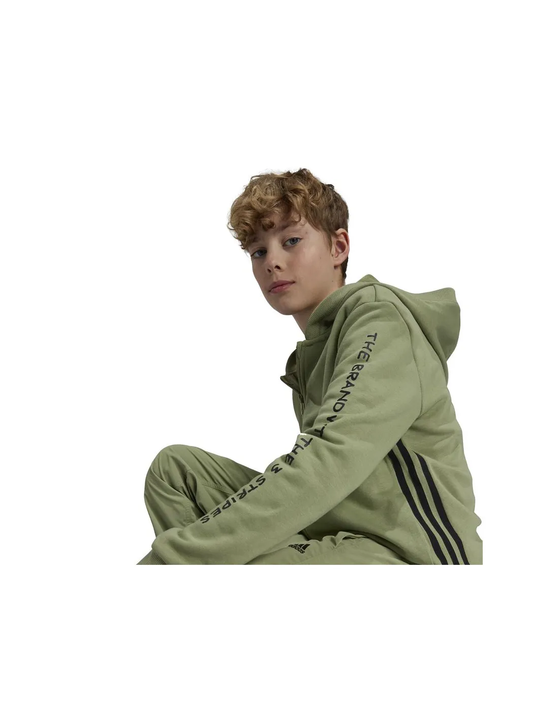 Chaqueta adidas Street Jam Full Zip Infantil Verde
