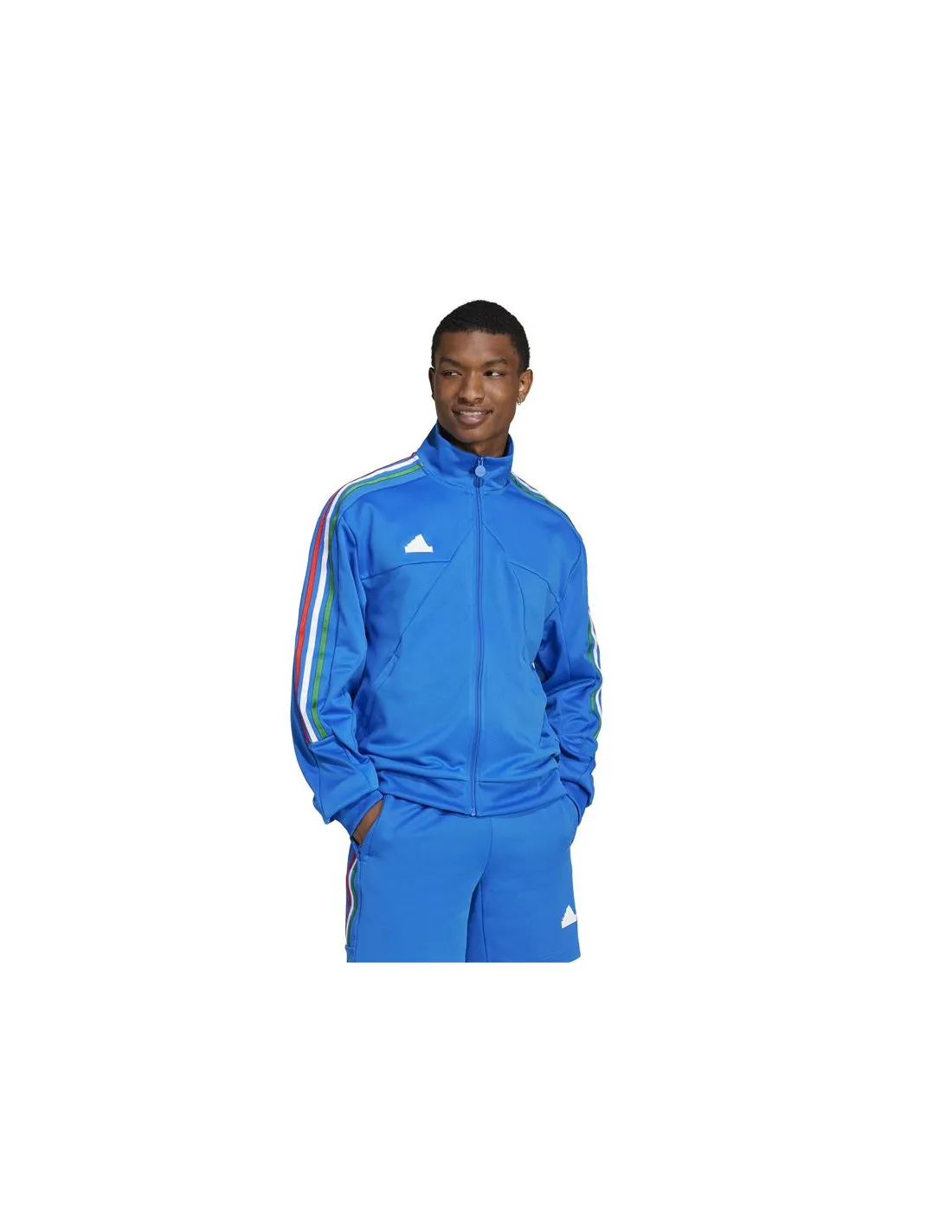 Chaqueta adidas Tiro Nations Pack Hombre Azul/Verde