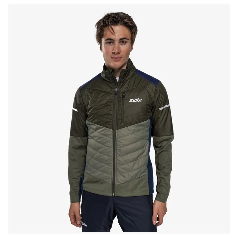 Chaqueta aislante para hombre SWIX Dynamic Hybrid (oliva/olivo oscuro)