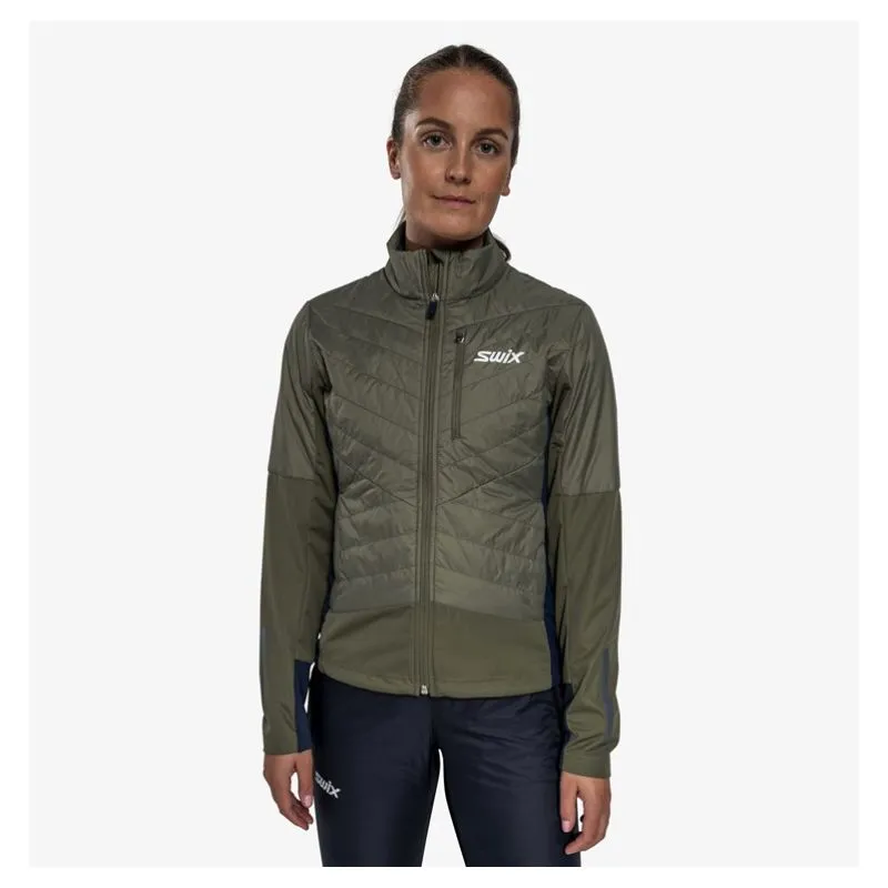 Chaqueta aislante para mujer SWIX Dynamic Hybrid (oliva)