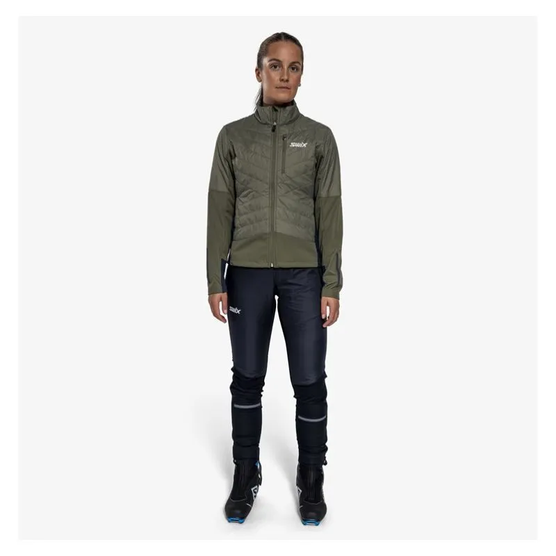 Chaqueta aislante para mujer SWIX Dynamic Hybrid (oliva)