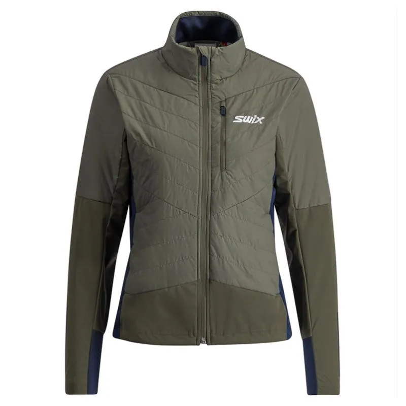 Chaqueta aislante para mujer SWIX Dynamic Hybrid (oliva)