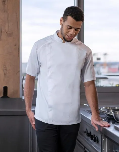 Chaqueta de cocinero Karlowsky modern look manga corta hombre