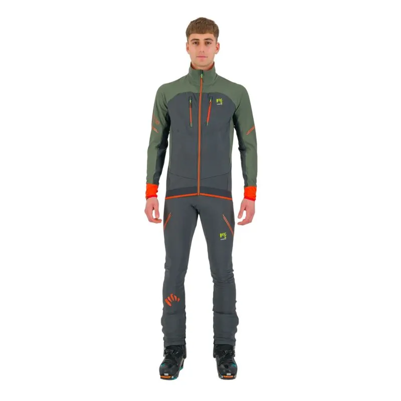 Chaqueta de esquí de travesía para hombre Karpos ALAGNA EVO (Black Sand/Thyme)