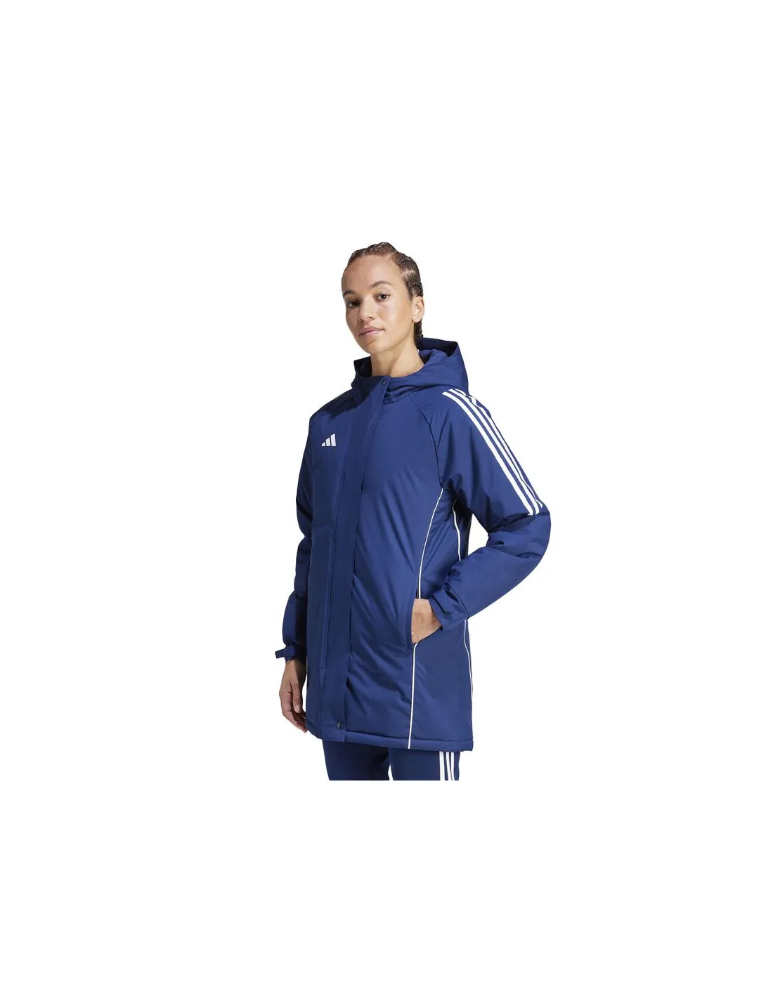 Chaqueta de Fútbol adidas Tiro24 Parka Mujer Azul