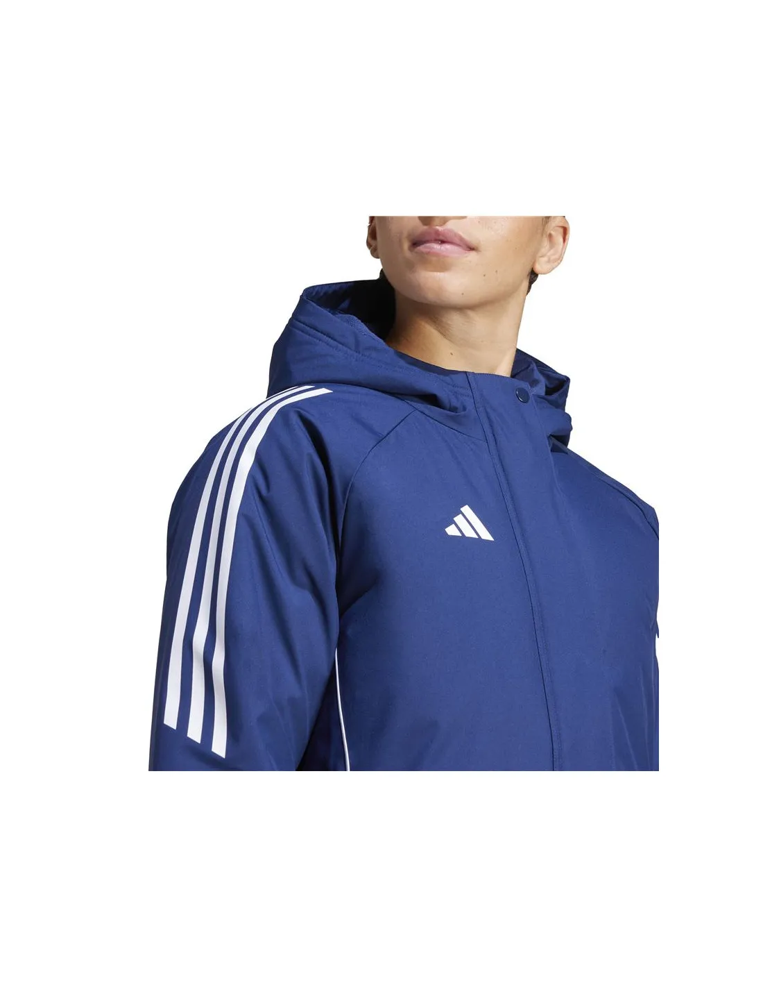 Chaqueta de Fútbol adidas Tiro24 Parka Mujer Azul