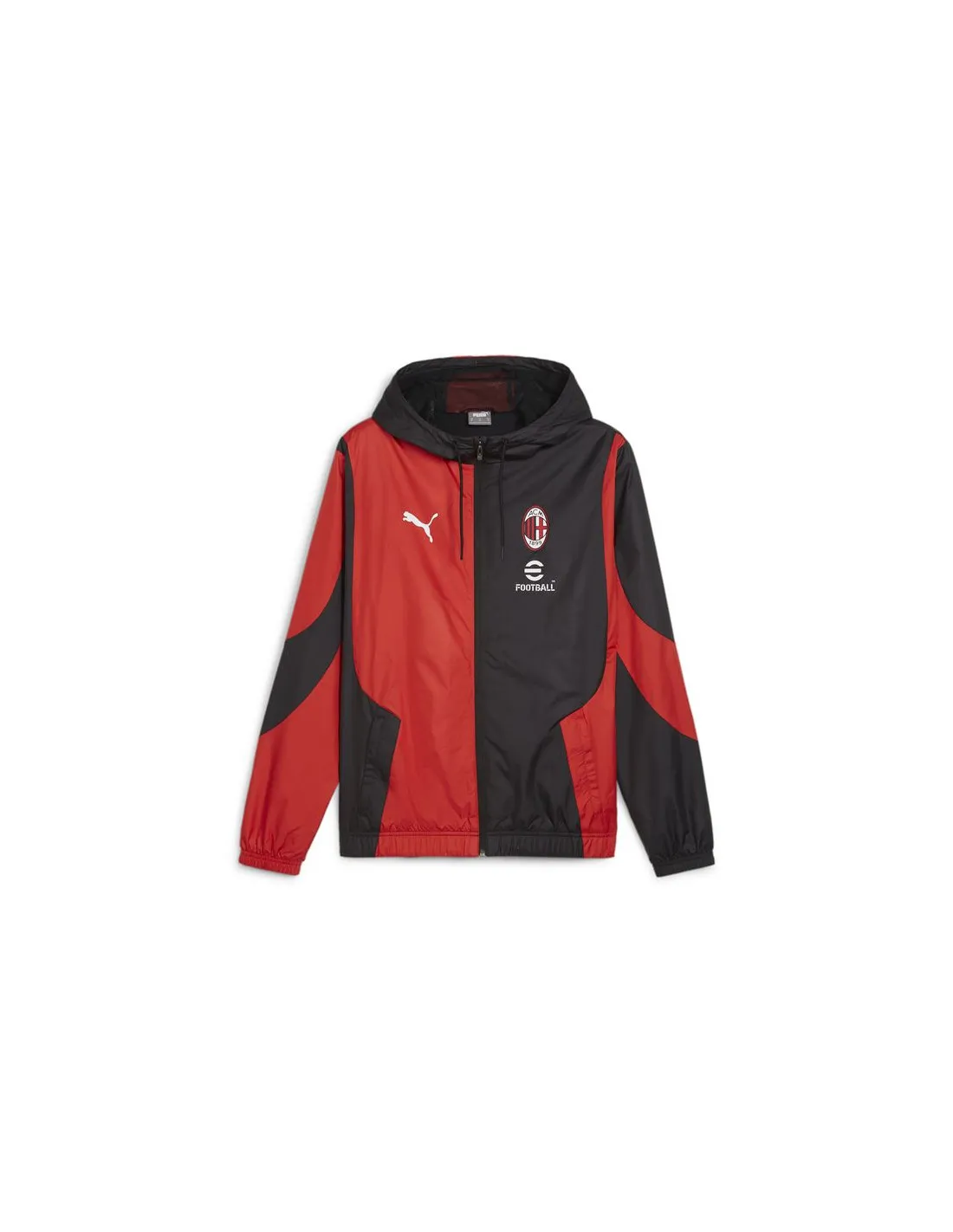 Chaqueta de Fútbol Puma AC Milan Prematch Negro Hombre