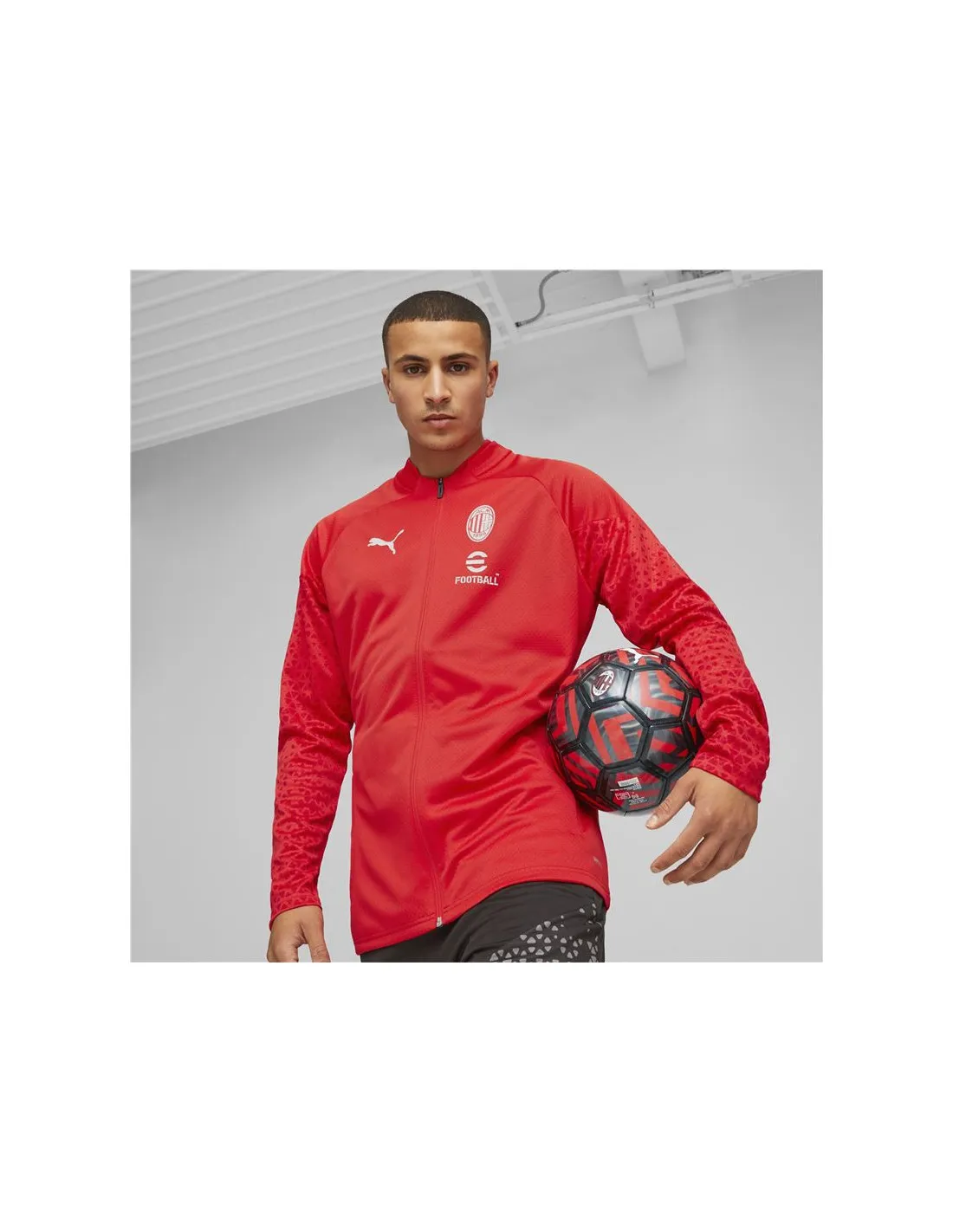 Chaqueta de Fútbol Puma Ac Milan Training Hombre Rojo