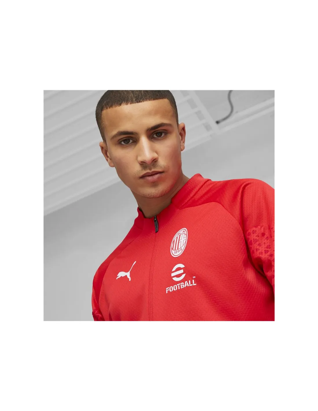 Chaqueta de Fútbol Puma Ac Milan Training Hombre Rojo