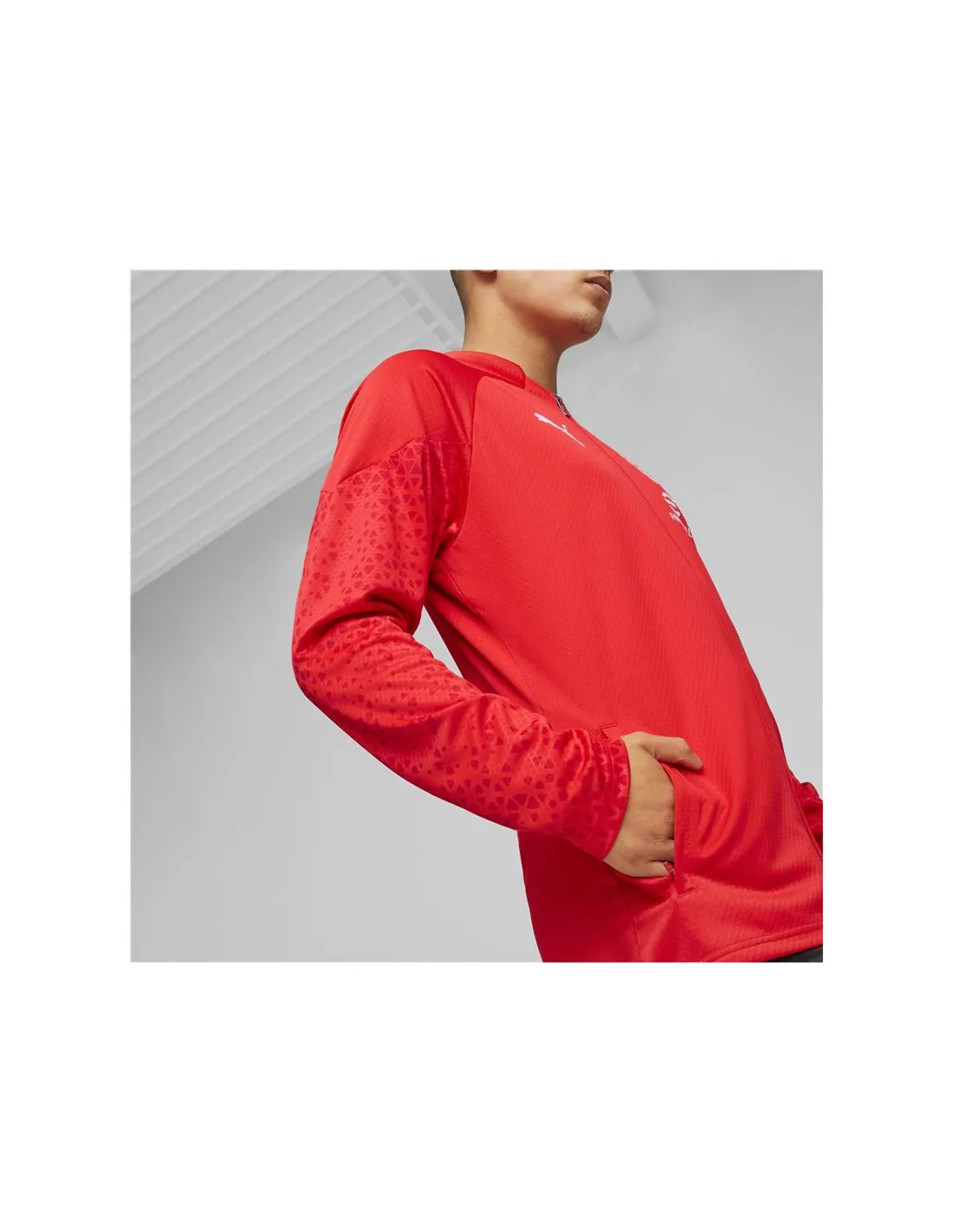 Chaqueta de Fútbol Puma Ac Milan Training Hombre Rojo