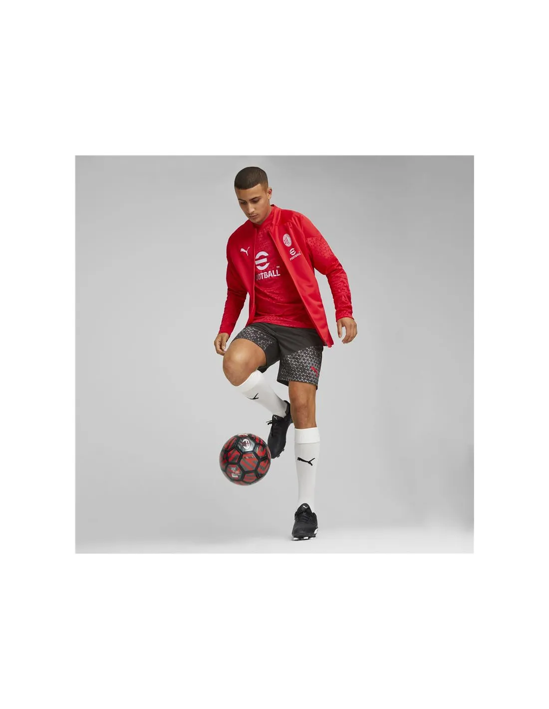 Chaqueta de Fútbol Puma Ac Milan Training Hombre Rojo