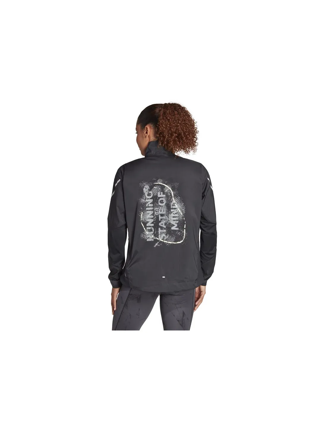 Chaqueta de Running adidas Ultimate Print Mujer Negro