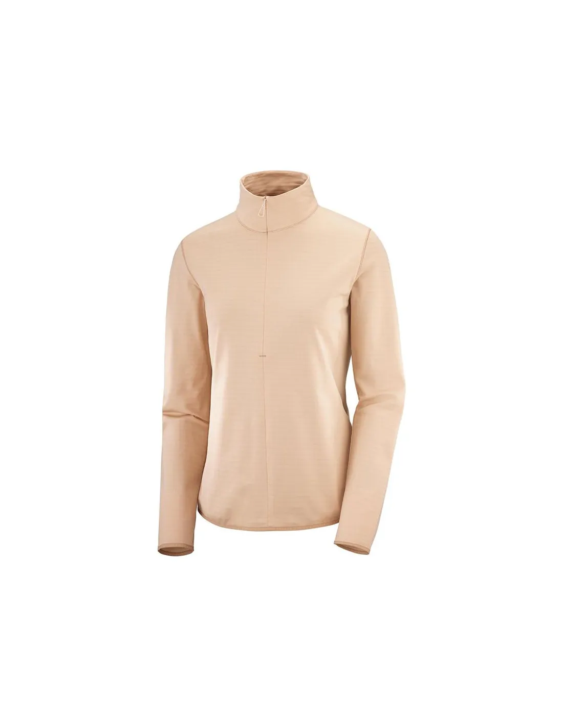 Chaqueta de running Salomon Outrack Half Zip Mid W Pink